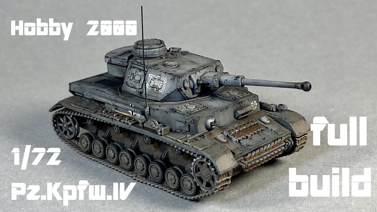 Full Build Pz.Kpfw.IV Ausf.F2(G) 1/72 by Hobby 2000 /Dragon Nr. 72701 Tank Model - Panzerkampfwagen