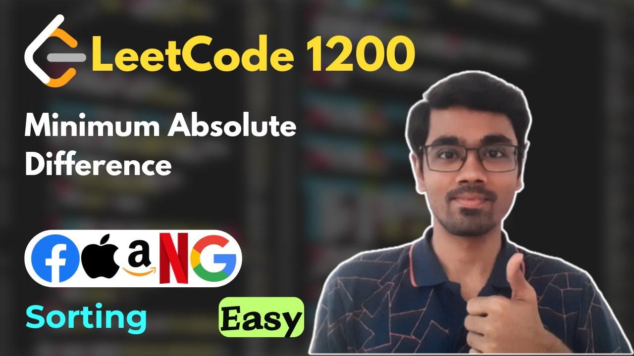 Minimum Absolute Difference | LeetCode 1200 | Sorting