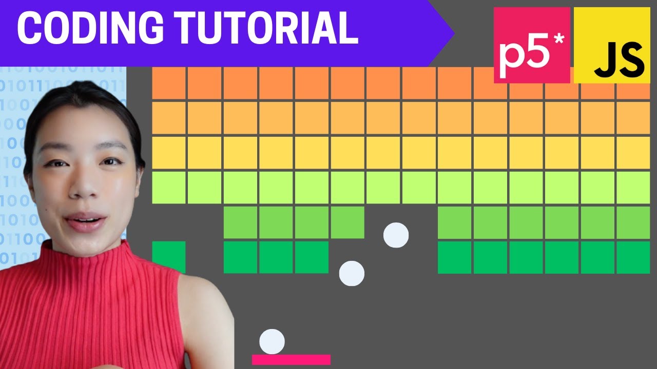 p5.js Coding Tutorial | Brick Breaker