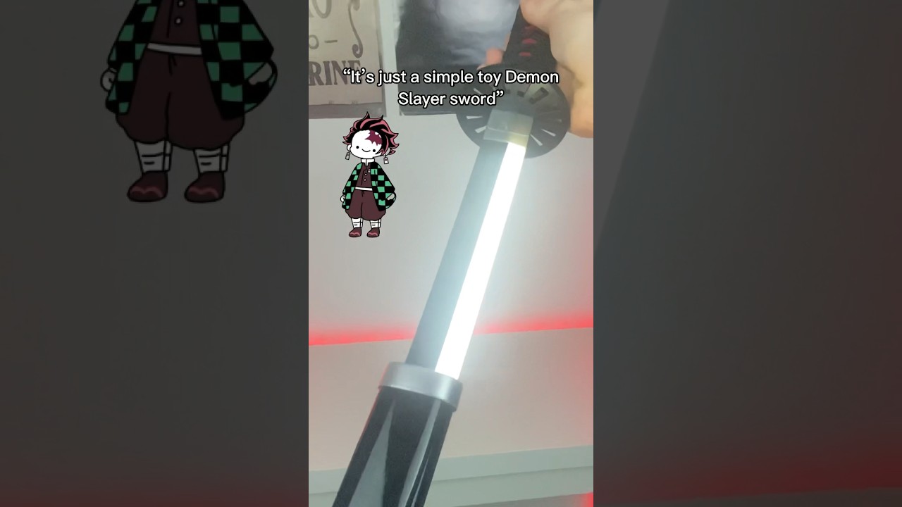 &ldquo;It&rsquo;s just a basic toy Demon Slayer sword&rdquo; 😎
