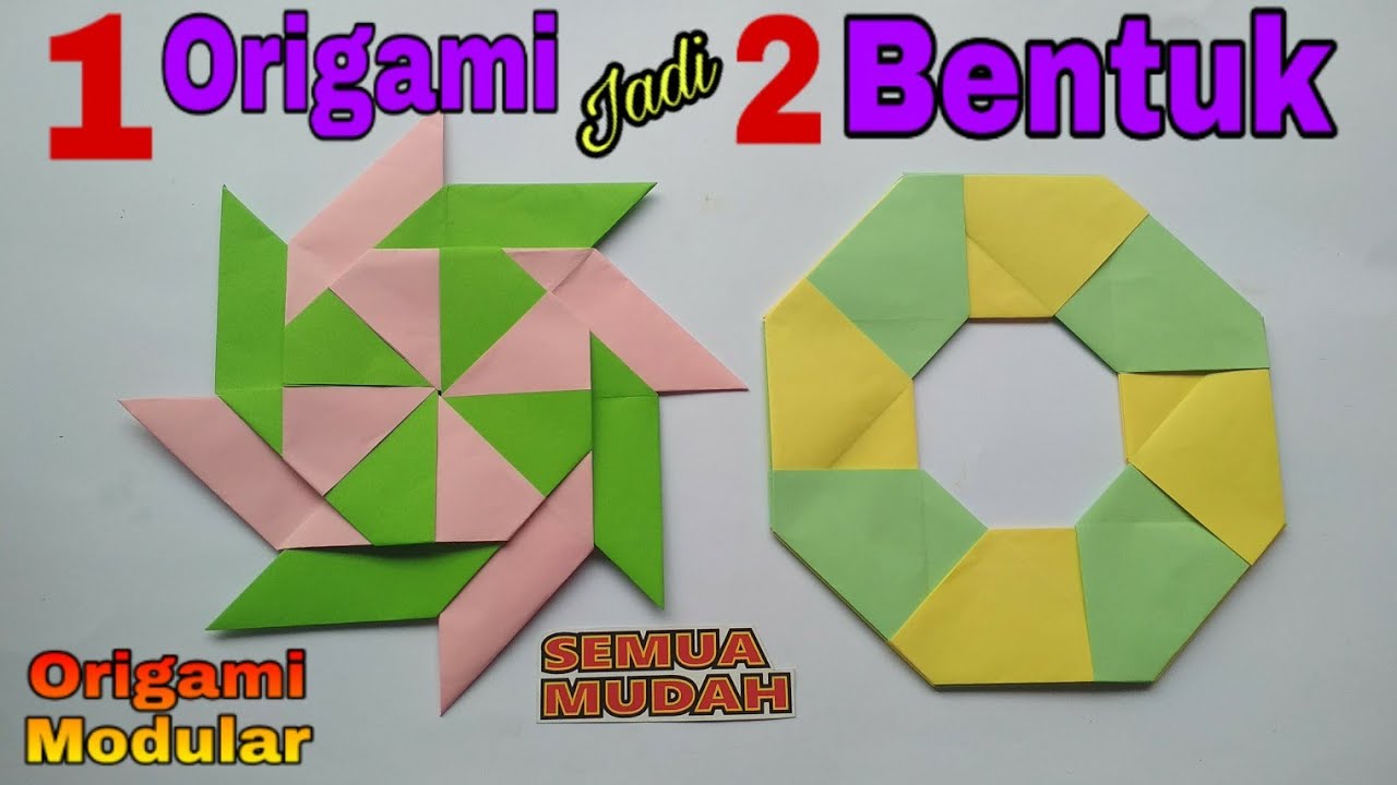 Origami Keren bisa berubah menjadi 2 bentuk || Cool Origami can change into 2 forms || 酷折纸可以更改为2种形式