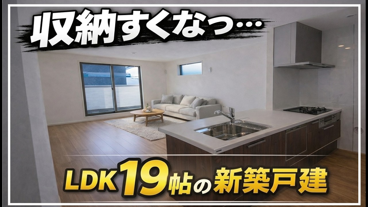 【惜しい&hellip;】LDK19帖の新築戸建、収納問題が深刻でした（大阪府高槻市　不動産）ルームツアー