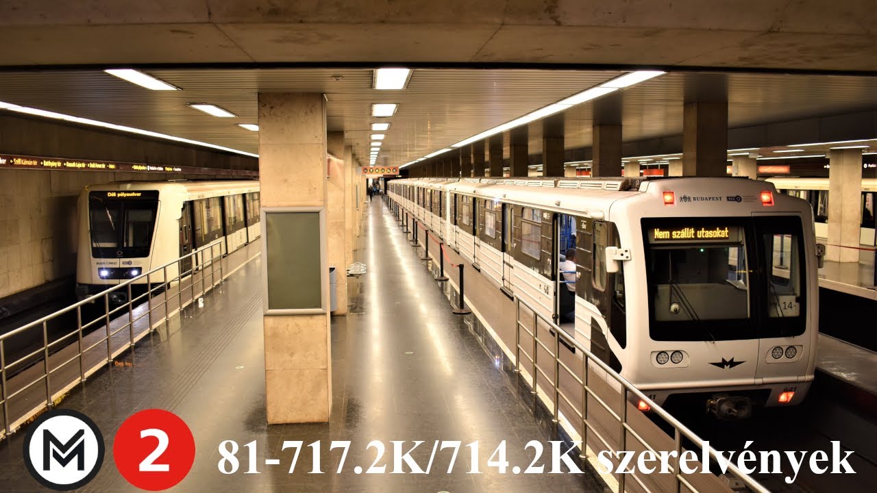 Panda szerelvények az M2-es metróvonalon (Puskás Ferenc Stadion, Pillangó utca, Örs vezér tere)