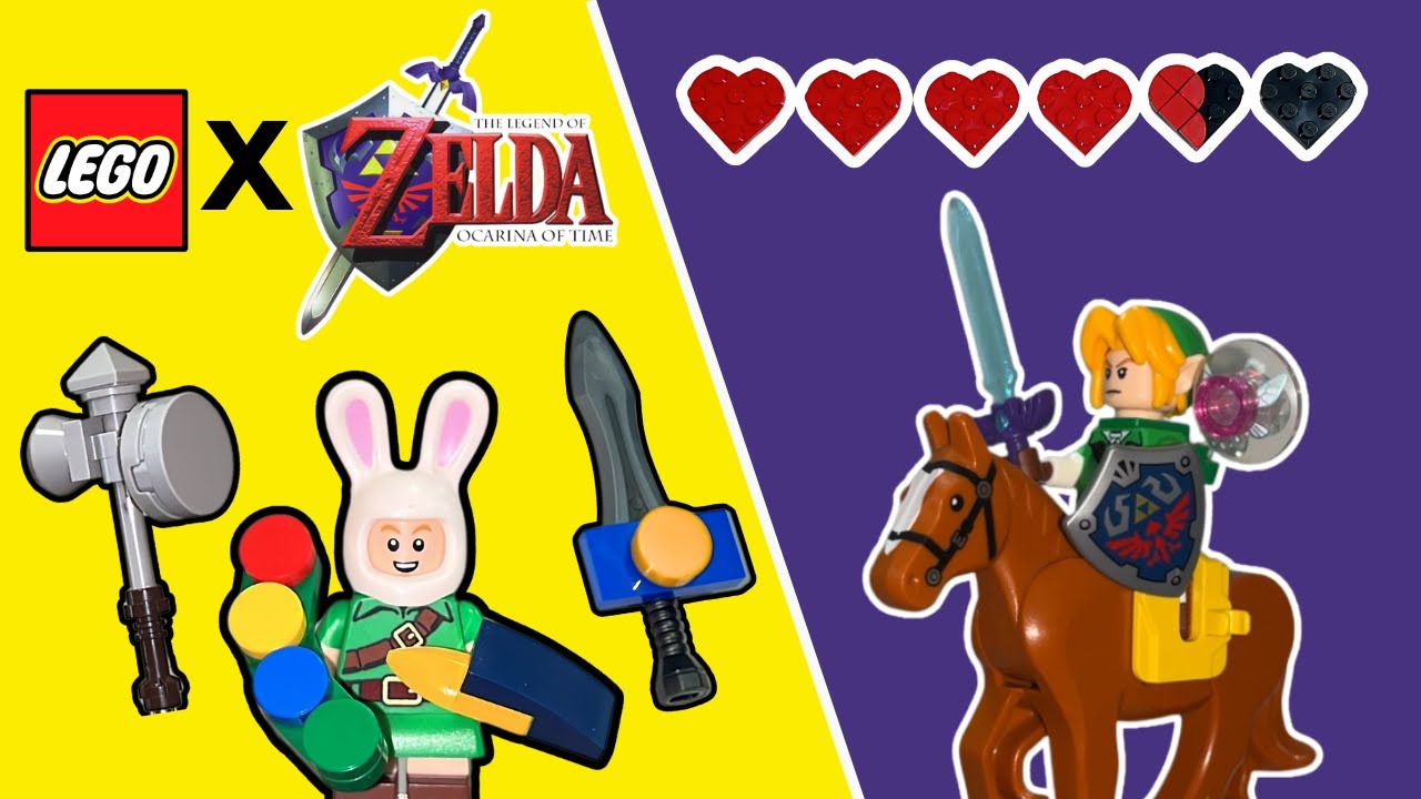 I Made ZELDA Ocarina Of Time Items In LEGO!