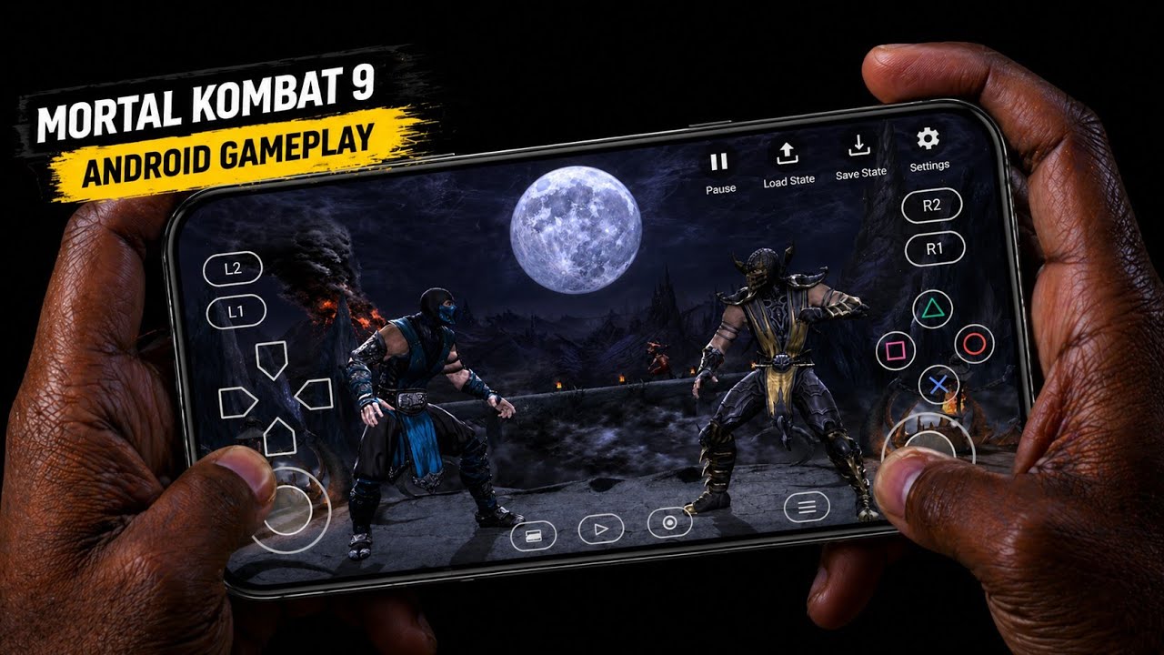 Mortal kombat 9 Gameplay On Vita 3k Emulator