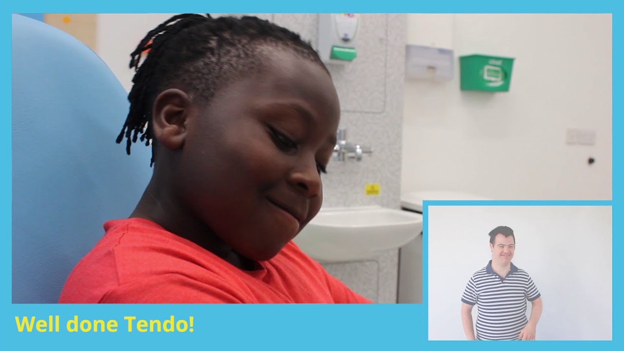 Having a blood test at Sheffield Children's