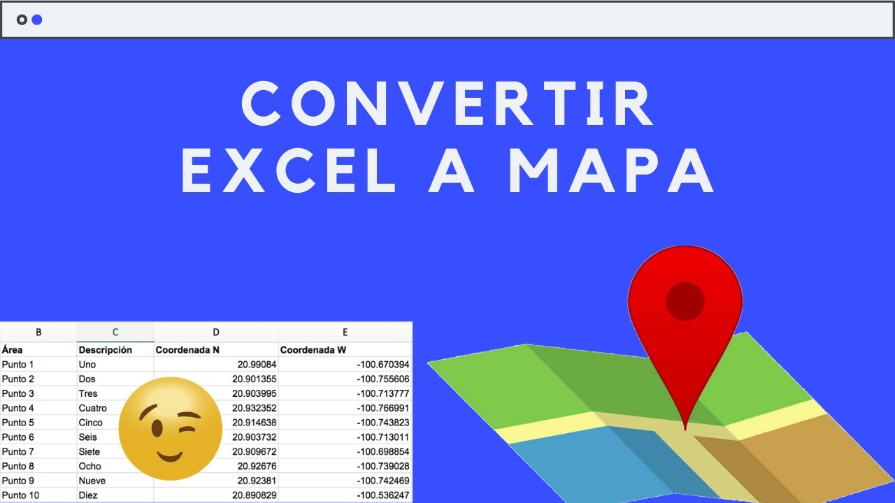 📌📍🚩 Cómo CONVERTIR tabla de EXCEL a KMZ o KML, Muy fácil y rápido - PUEDES VERLOS EN MAPA, GRATIS!!