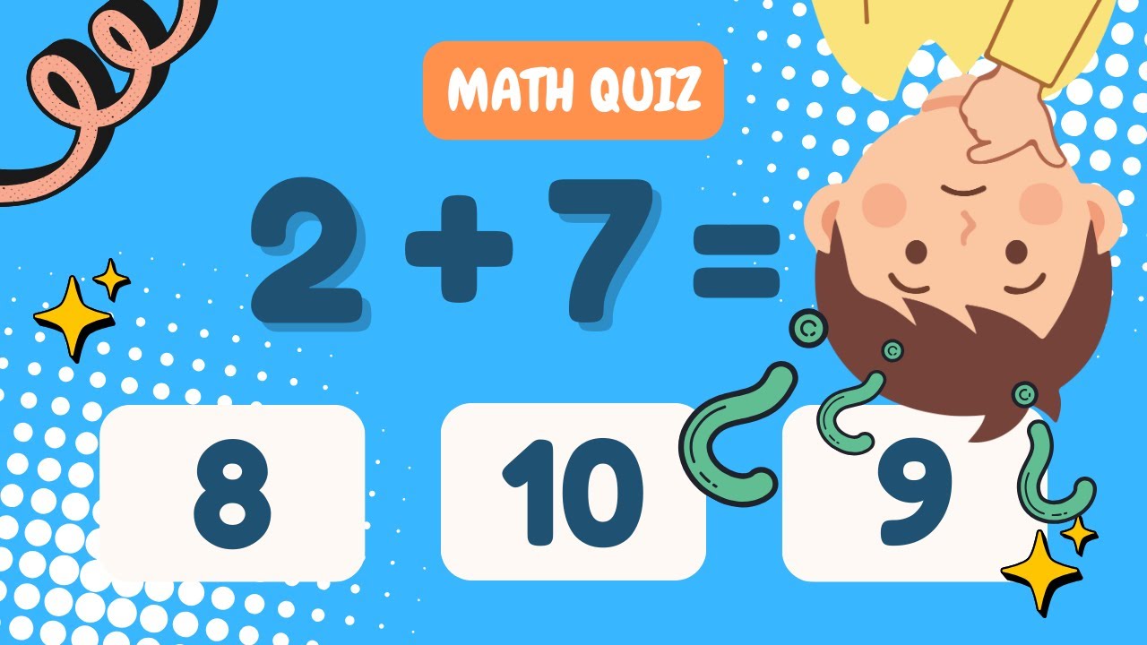 ➕🧠 Let’s Add Together! – Easy Addition Quiz for Kids One Digit Numbers