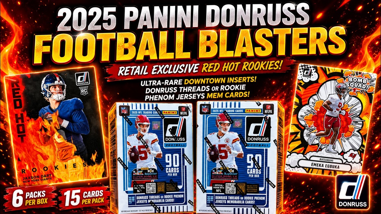 🤯 (2) 2025 Panini NFL Donruss Football Trading Cards Blasters | Super Nice Hits!@target  #donruss