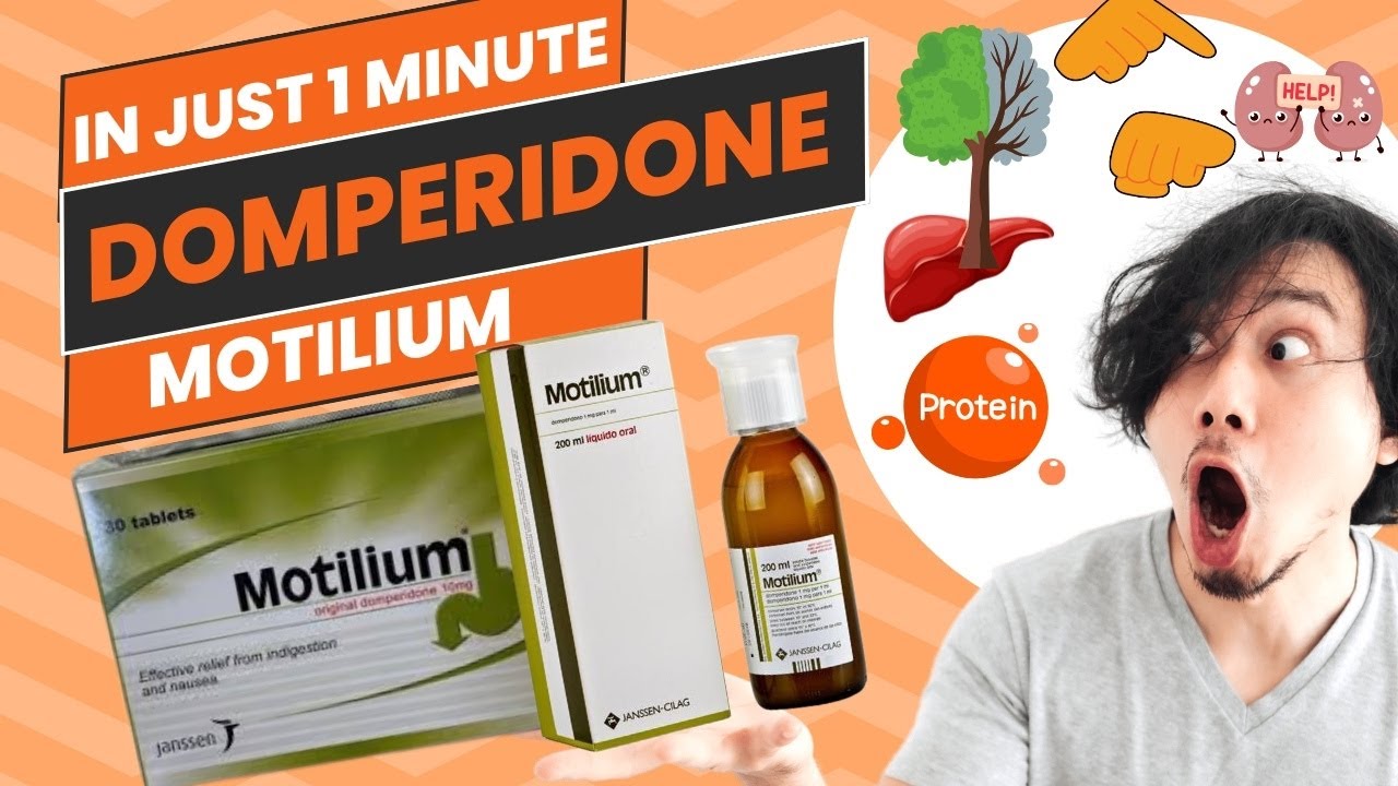 Domperidone -  Motilium - All you need to know in  1 Minute.