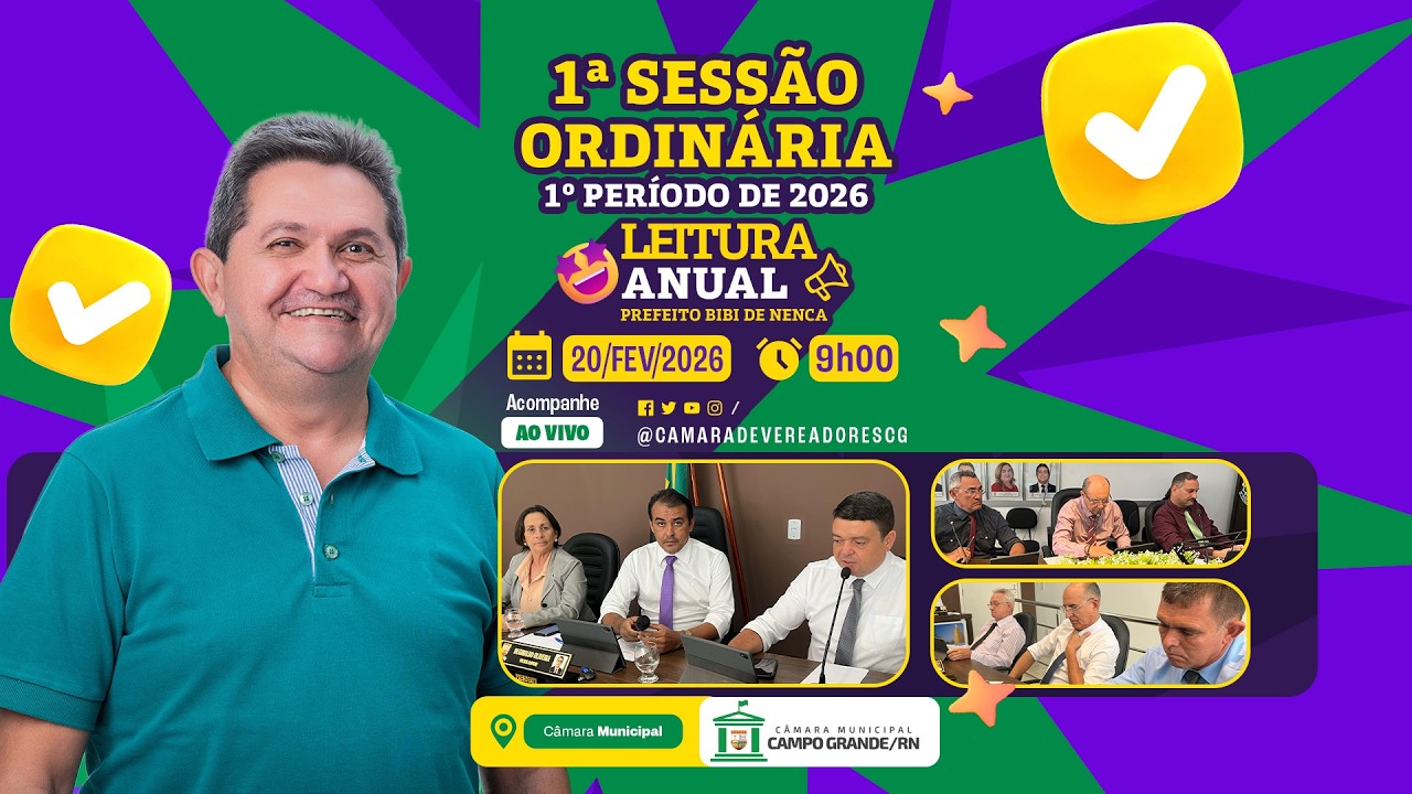 1ª Sessão Ordinária - 1º período de 2026