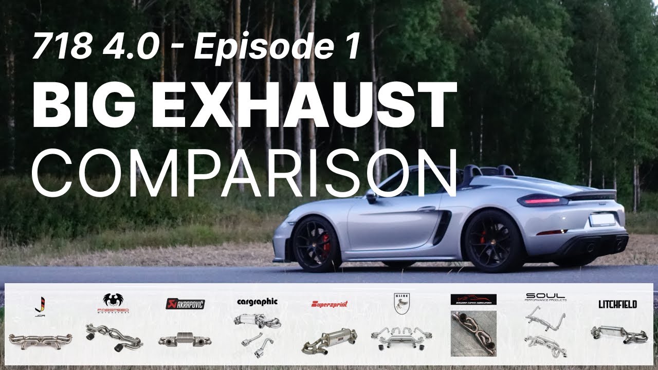 Большое сравнение выхлопных систем вторичного рынка, EP01 — Porsche 718 4.0: GT4/Spyder/GTS — все...