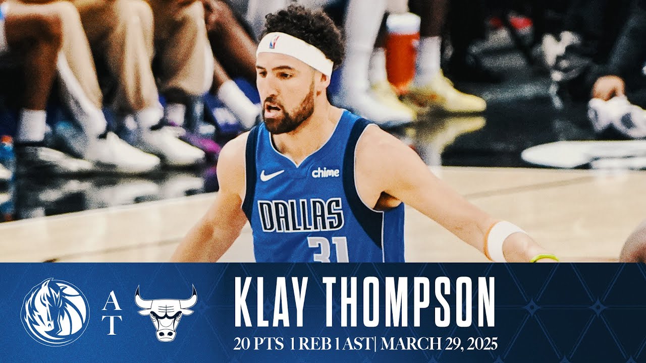 Klay Thompson (20 Points) Highlights vs. Chicago Bulls | March 29 , 2025