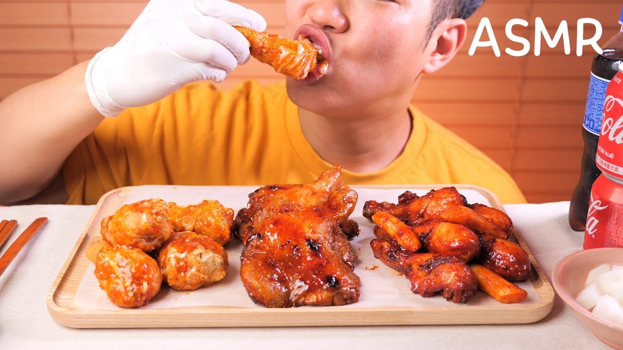 ASMR Korean chicken legs ! 자메이카, 처갓집 슈프림, 굽네 볼케이노 통다리 모듬 이팅사운드 먹방 *노토킹