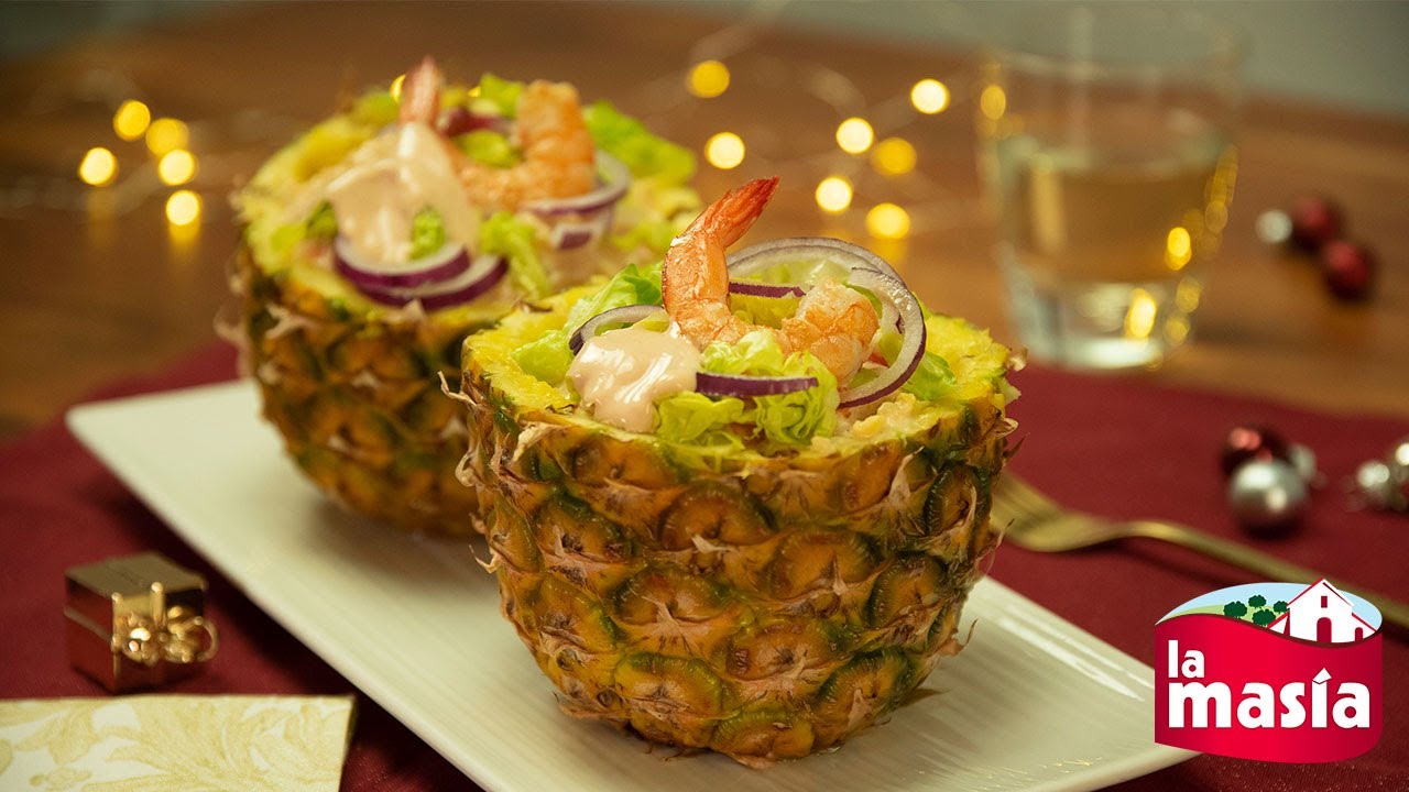 Pi&ntilde;a rellena de marisco