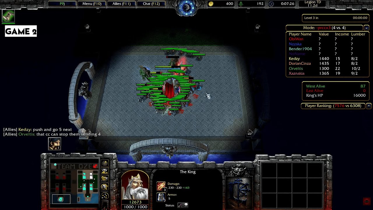 Legion TD – PRCCX3 | Veteran and Thunderbird | 11.2d | Warcraft III