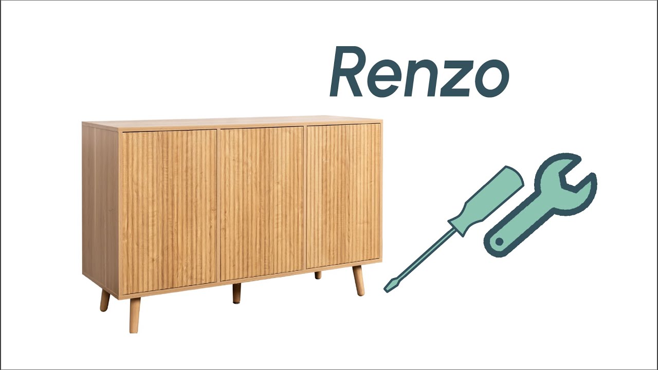 🛠️Ensemble Buffet avec portes cannelées Renzo