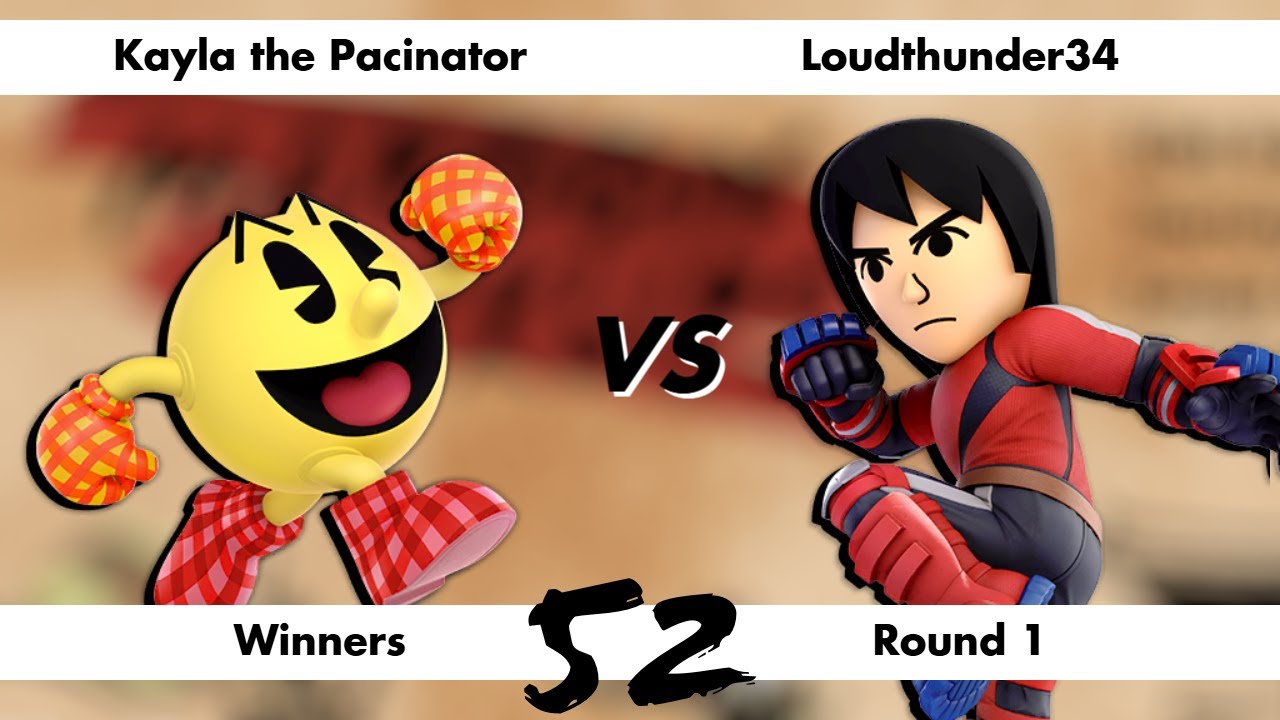 Maroon Mixups #52 - Kayla the Pacinator (Pac-man) Vs. LoudThunder34 (Mii Brawler) - Winners Round 1