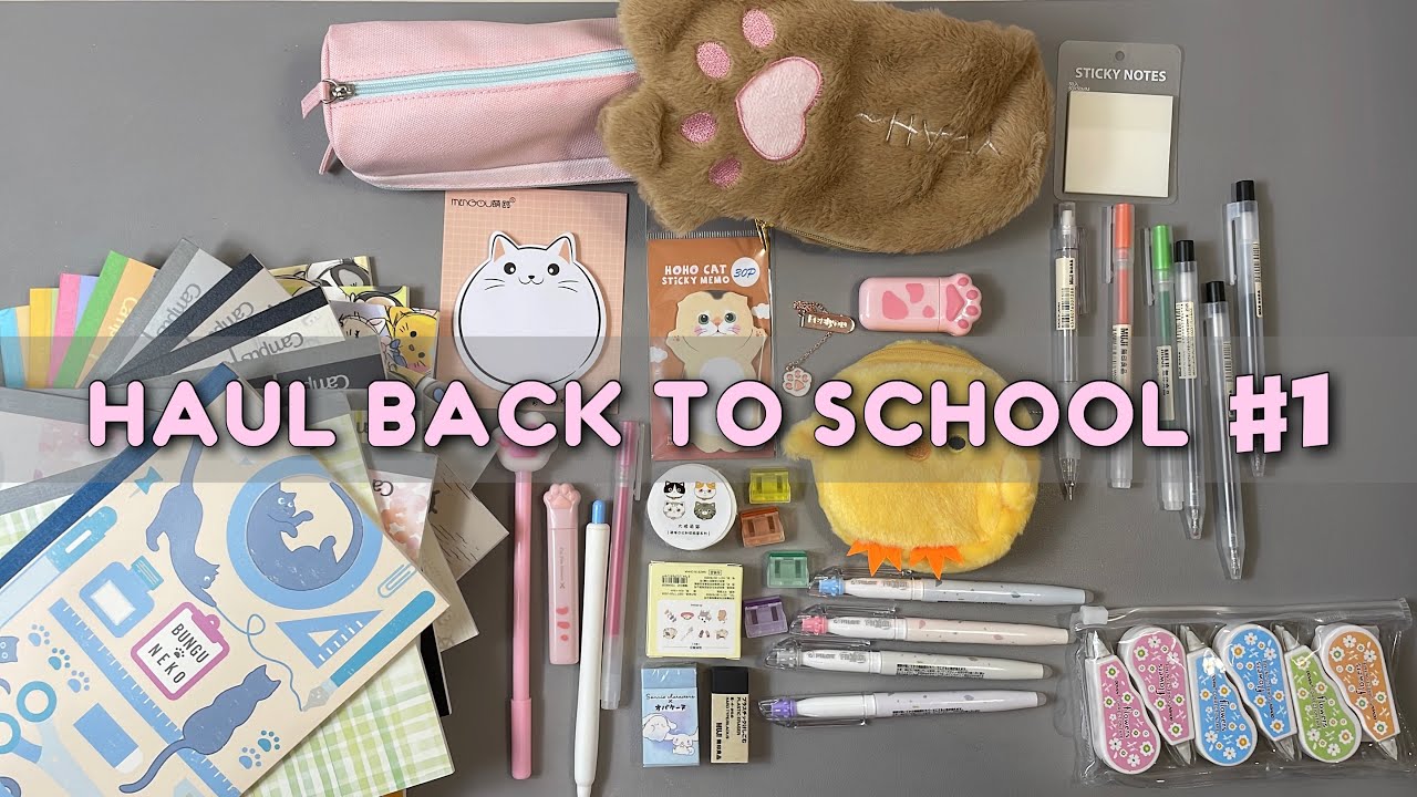 HAUL BACK TO SCHOOL 2023 #1 🍡🌷// unboxing ft.@stationerypal