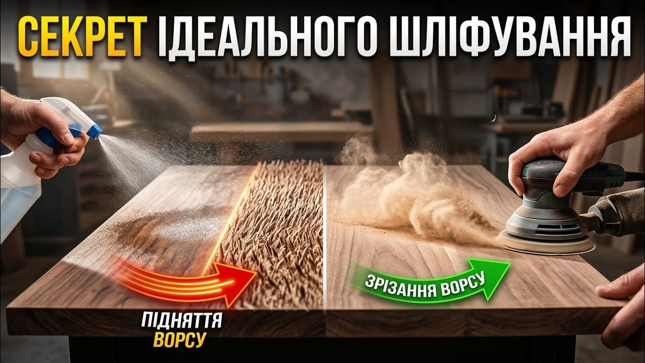 ТОП-5 секретів ідеального шліфування: Як шліфувати дерево як профі