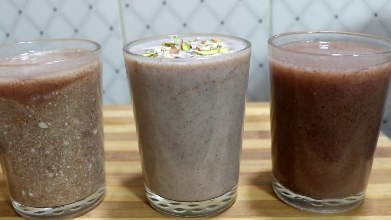 ಆರೋಗ್ಯ ಗುಟ್ಟು ಈ ರಾಗಿ ಗಂಜಿ/Ragi malt /ragi ganji/ragi ambli/ragi milkshake/3 types ragi ganji