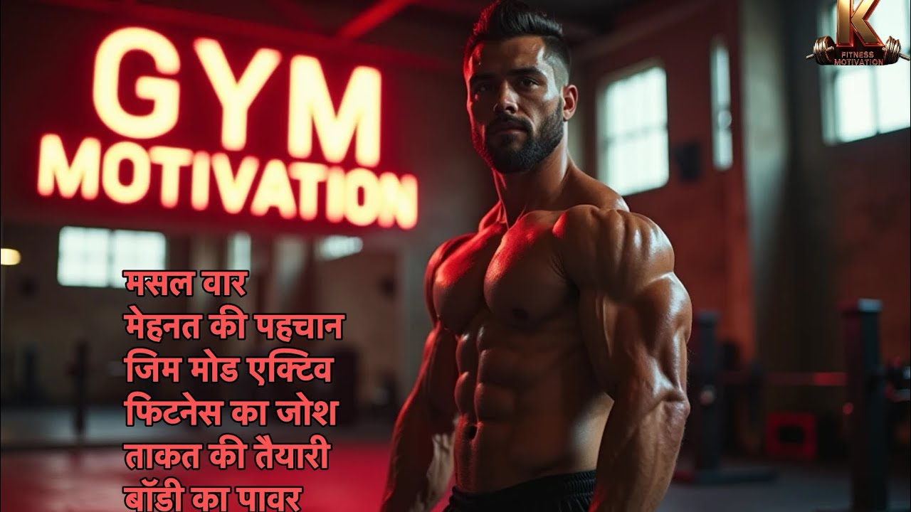 🔥Ultimate Hindi Gym Workout Motivation Song | Beast Mode 💪Home & Gym Fitness Energy Track👊K 076