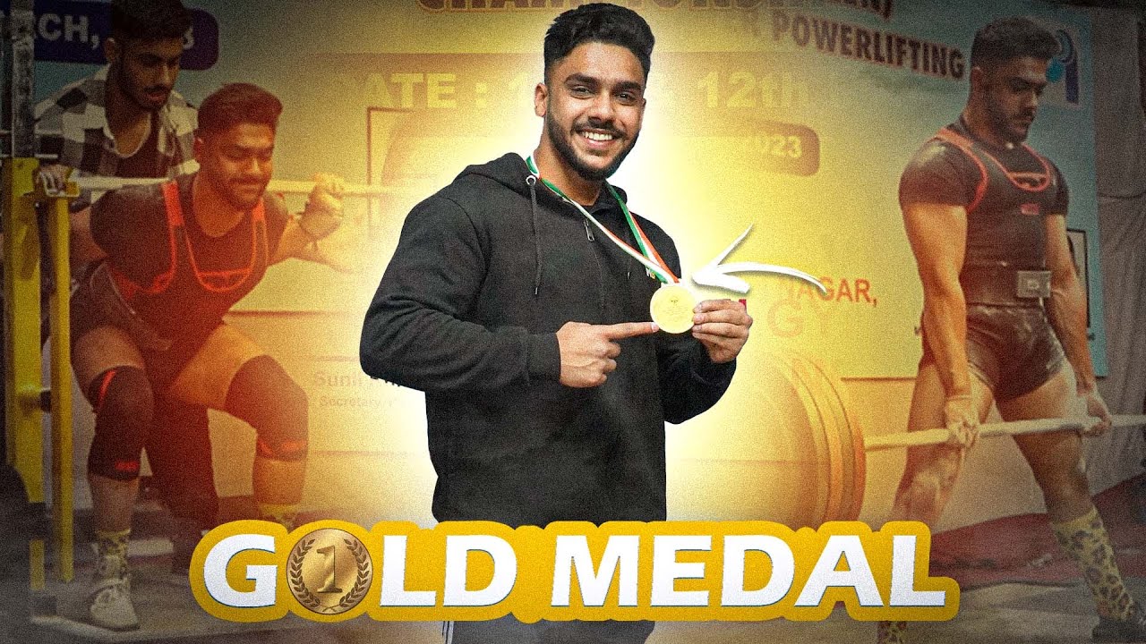 GOLD MEDAL IN DELHI STATE POWERLIFTING MEET 2023 🥇 / Amanliftss