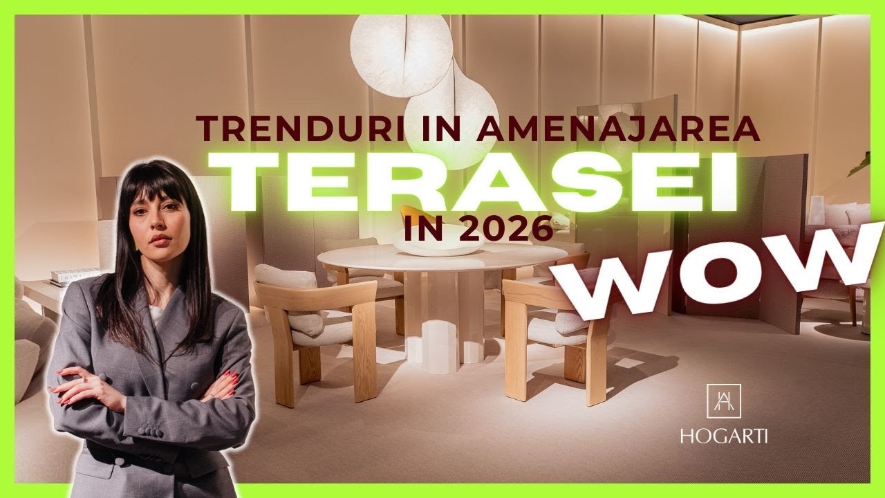Cum va arăta designul terasei în 2026? A început la Milano și ajunge la Hogarti România.