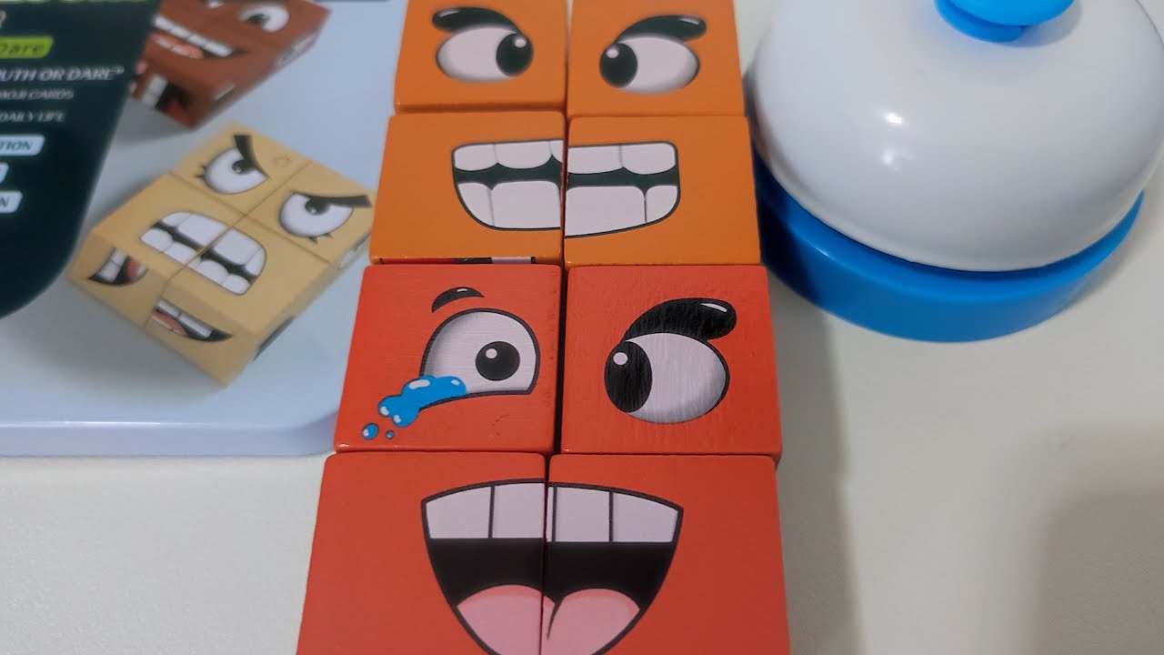 Face emoji puzzle cubes 🧩😍 