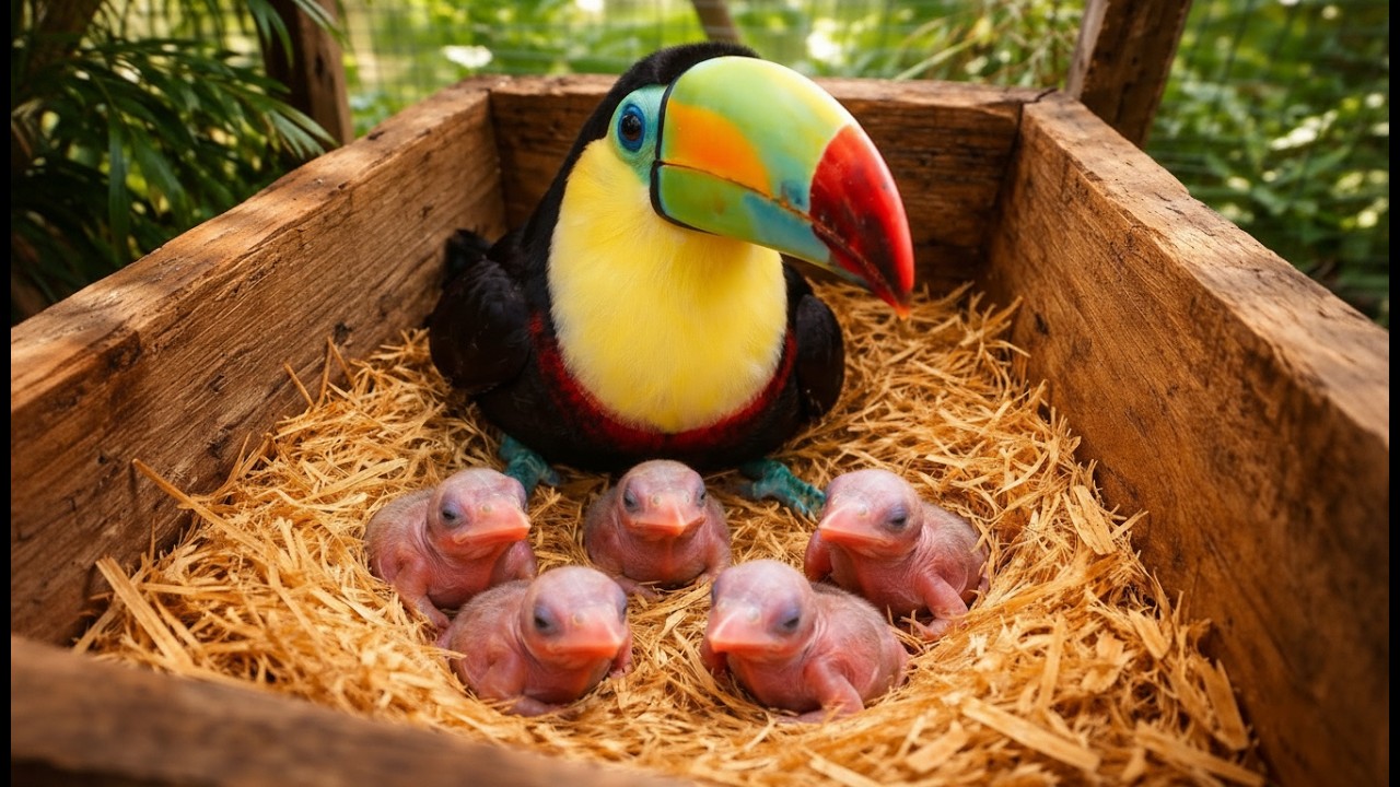 Day 0 to Day 40: 🐦 The Emotional Journey of a Baby Toucan Growing Up in a Zoo