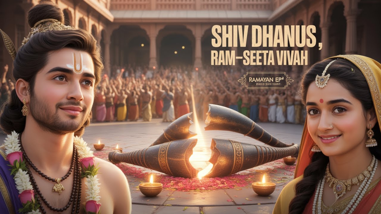 Ramayan Episode 8 | Shiv Dhanush Uthana, Dhanush Tootna Aur Ram–Sita Ka Vivaah | Hindi Katha