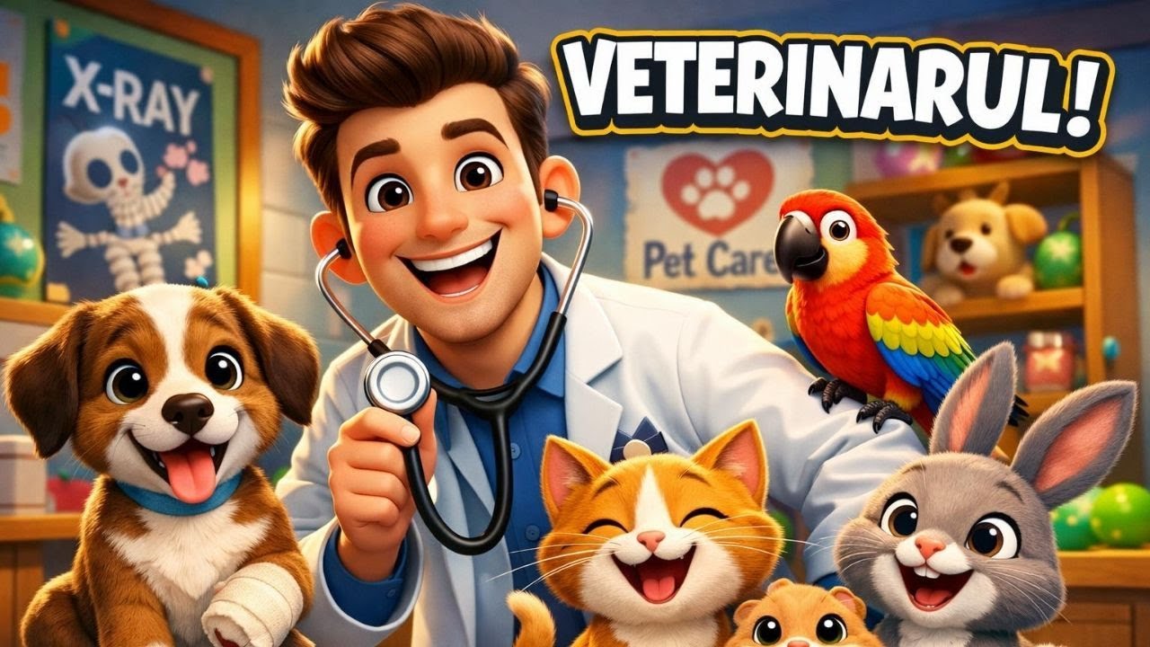 🐶 Doctorul Animalelor 🩺🐾 | 🐱 La Veterinar 🎵| Cântec educativ cu animale pentru copii ⭐🌈TraLaPici