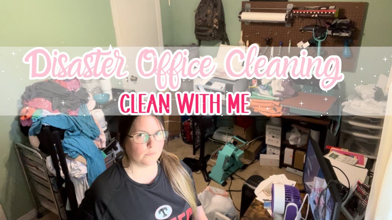 SMALL OFFICE CLEANING 2024 | DECLUTTER | CLEANING MOTIVATION | CLEAN WITH ME