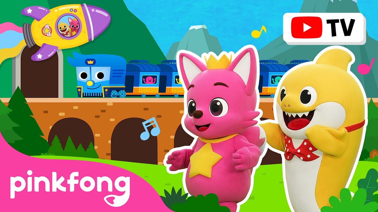 [4K] Let's Go! Choo Choo Train! | Dance Adventure | Kids Story & Cartoon | Pinkfong Baby Shark