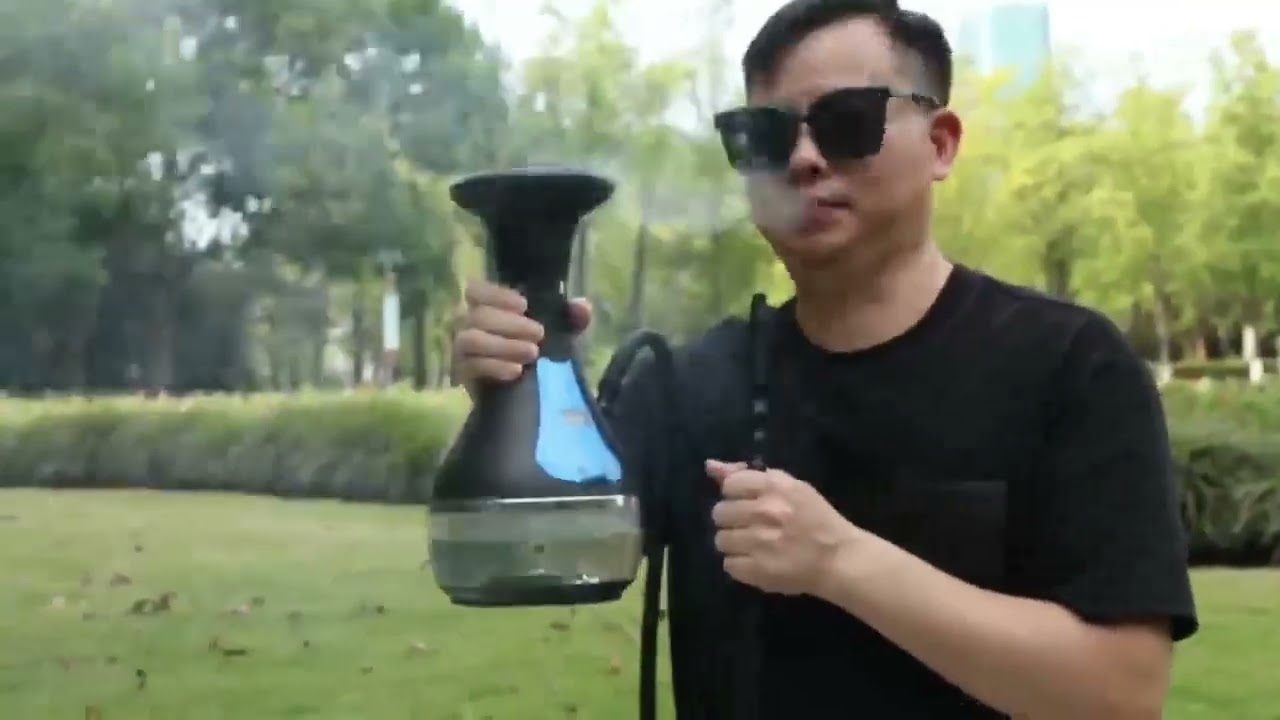 Portable Electric Hookah Flameless Heating Water-Filtered Smoke Experience Efficient and Safe Design