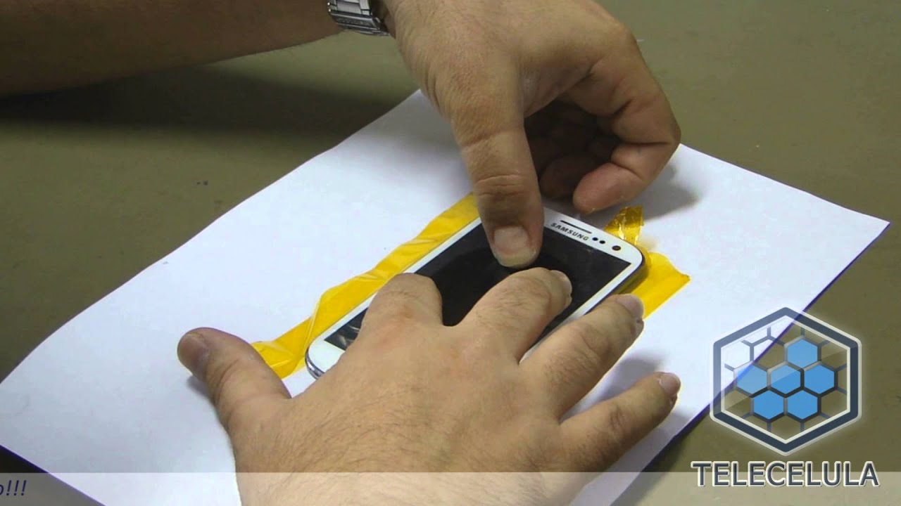Como Colar Vidro Samsung Galaxy S3 Cola UV - TELECELULA