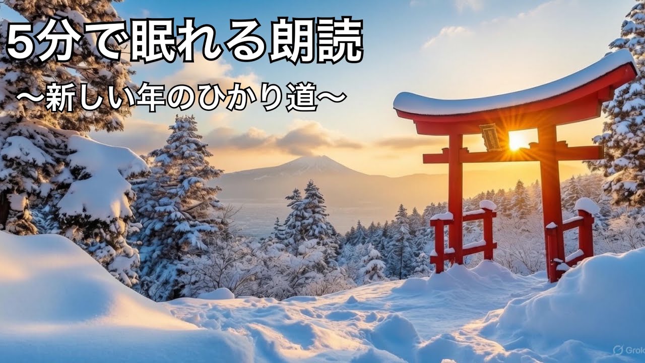 【5分で眠れる朗読】新しい年のひかり道｜心があたたまる冬の物語