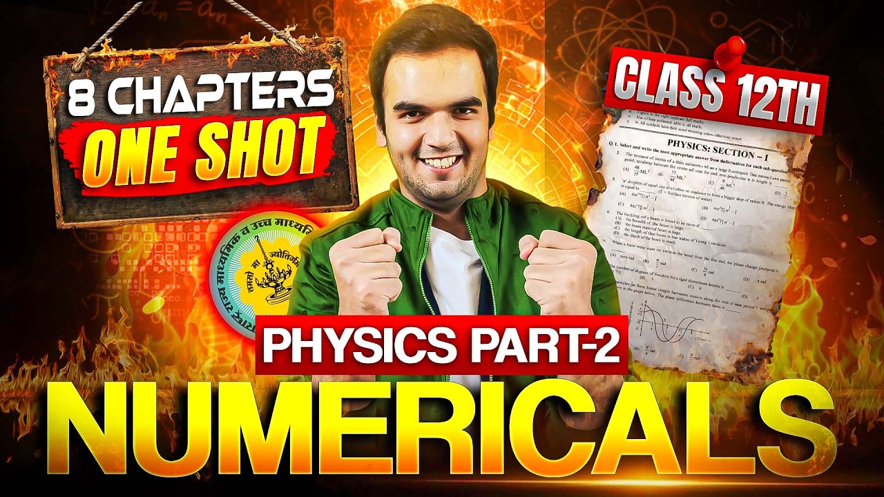PHYSICS PART 2 NUMERICALS ONE SHOT FROM ELECTROSTATICS TO 16 CHAPTER RG LECTURES PHYISCS NUMERICALS