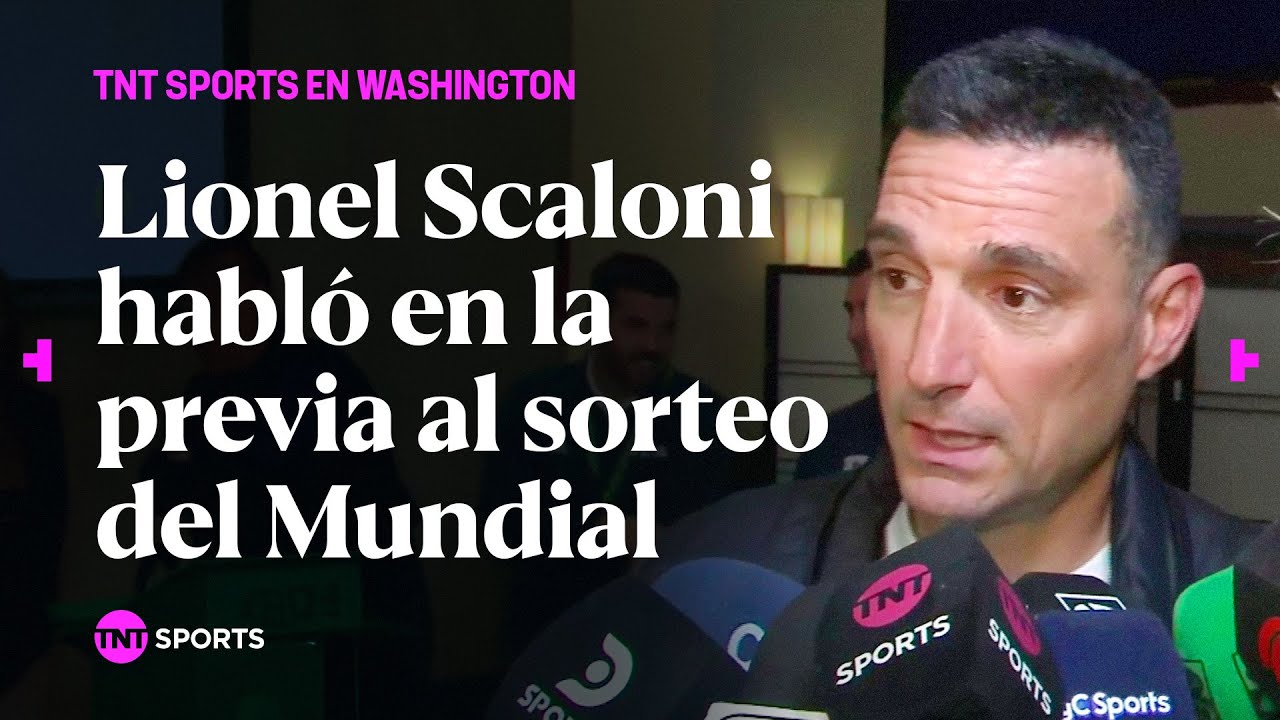 La palabra de Lionel Scaloni en su llegada a Washington para el sorteo del Mundial 2026
