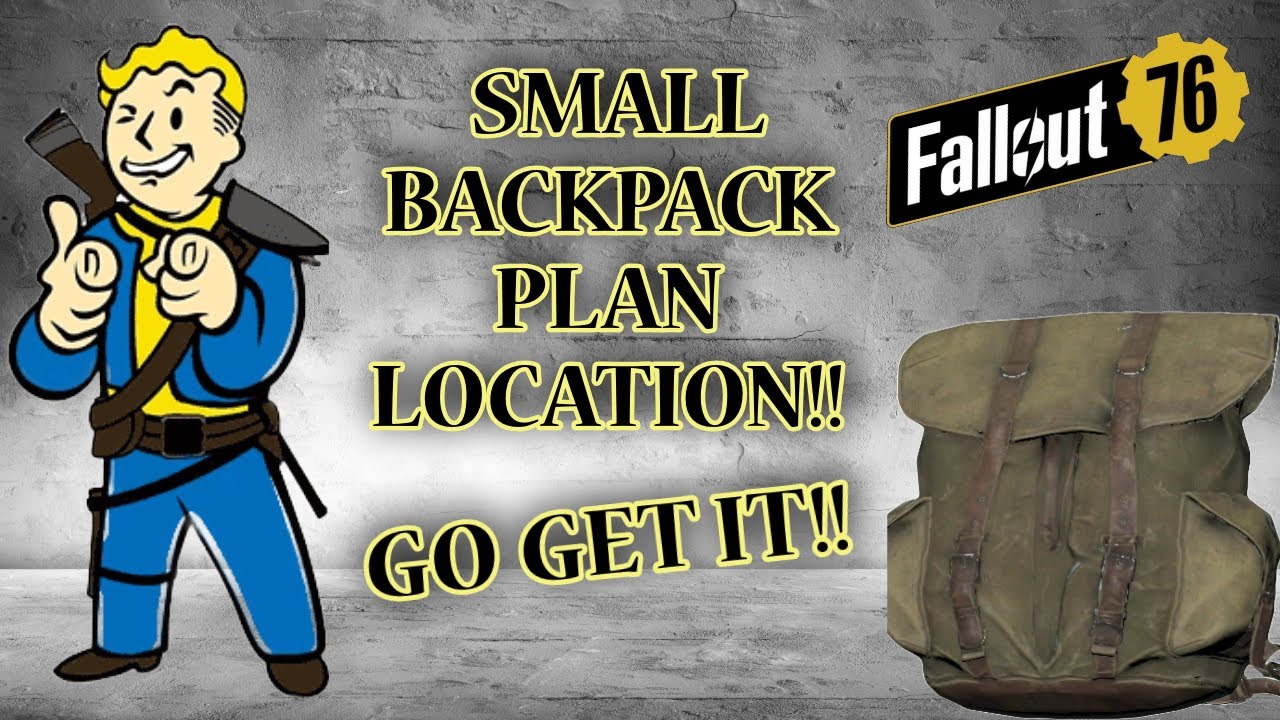 Fallout 76 - Free Backpack And How To Get It!!