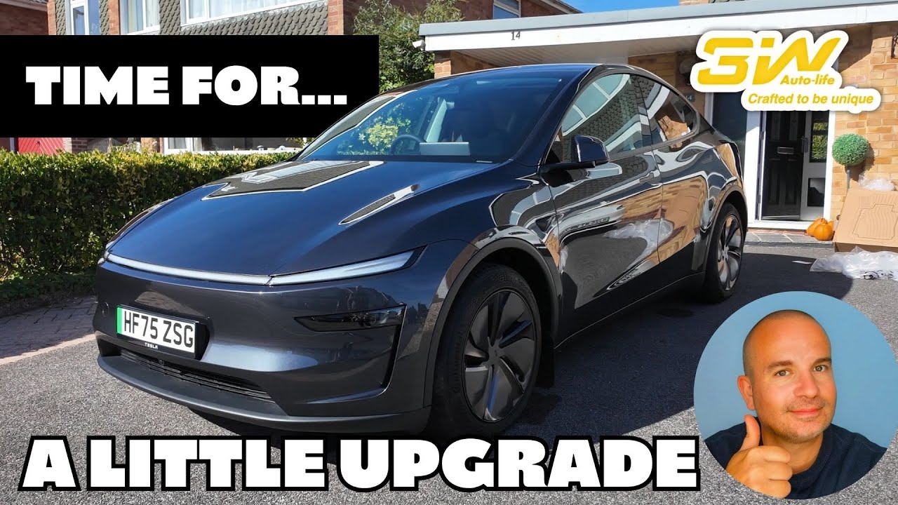 Установка ковриков 3W для Tesla Model Y 2025 года (кодовое название Juniper)