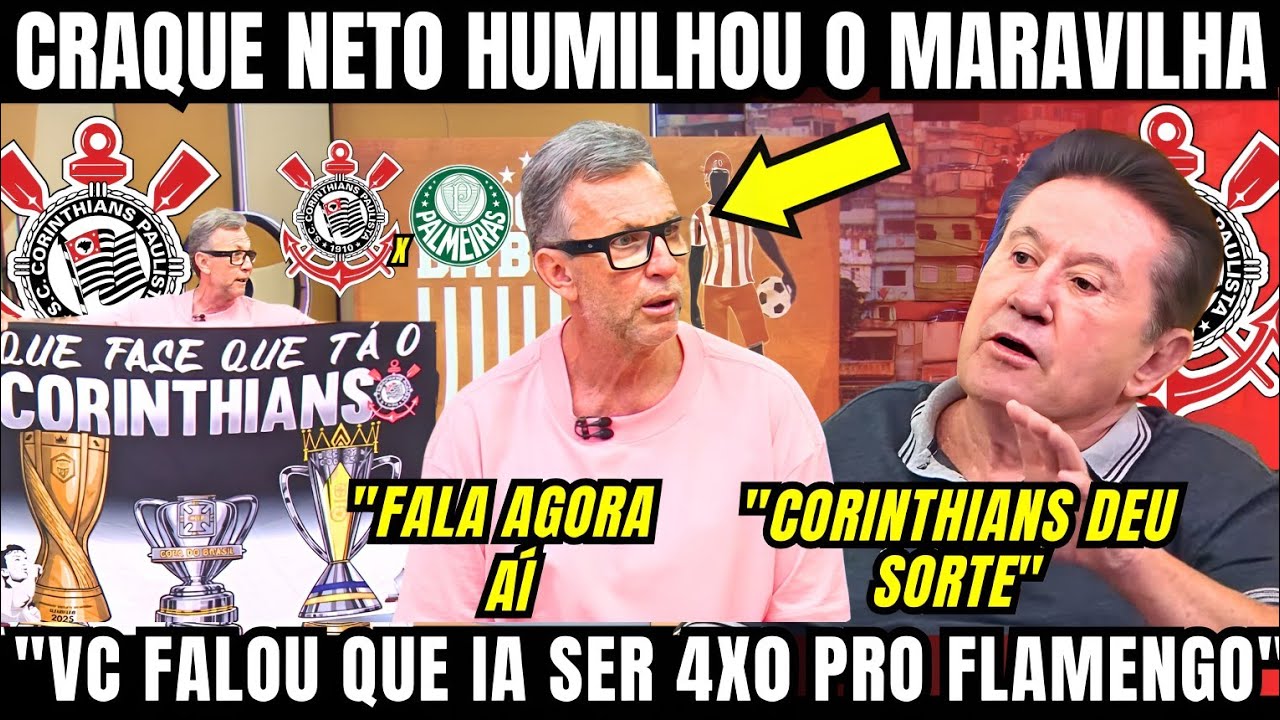CRAQUE NETO HUMILHOU O MARAVILHA APÓS DESMERECER O CORINTHIANS NO OS DONOS DA BOLA DESSA SEXTA FEIRA