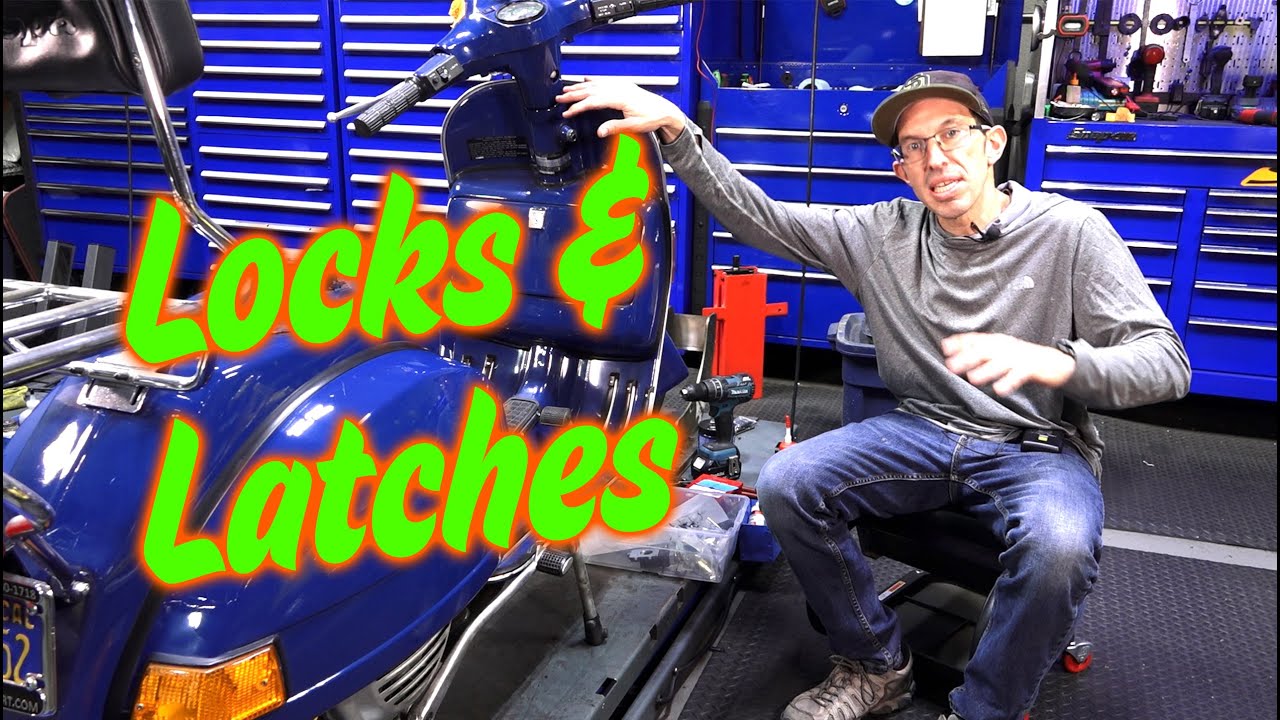 Prepping An All Original 1978 Vespa P200E For Sale: PART 7 Locks & Latches