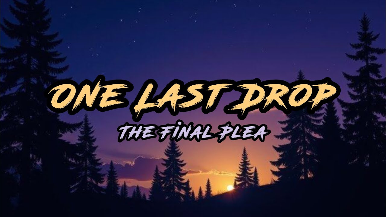 ONE LAST DROP (The Final Plea) - EEFLY [Dark Emo Rap]