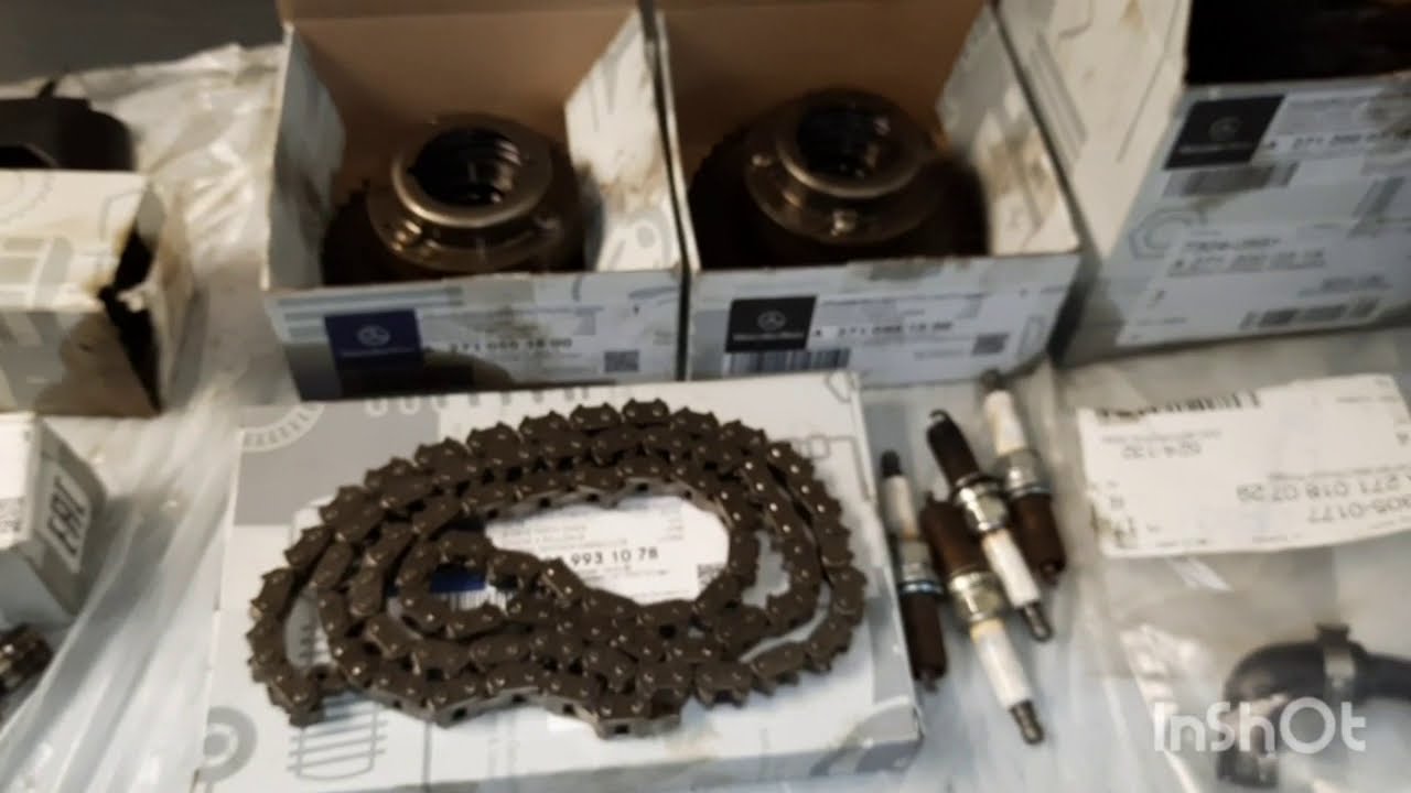 Проверка и замена цепи ГРМ M271 Mercedes.W203 W204 W207 W2acement of the timing chain M271 Mercedes.