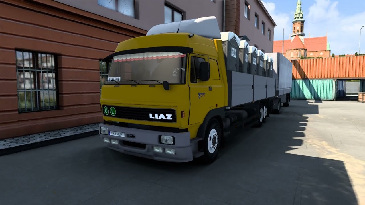 ETS2 1.48.5 | LIAZ 110/300 TRUCK + TRAILERS | Kraków 🇵🇱 - Brno 🇨🇿 | ETS2 Mods
