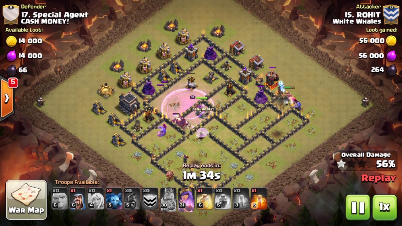 Clash of Clans TH9 HGHB 3 STAR ATTACK