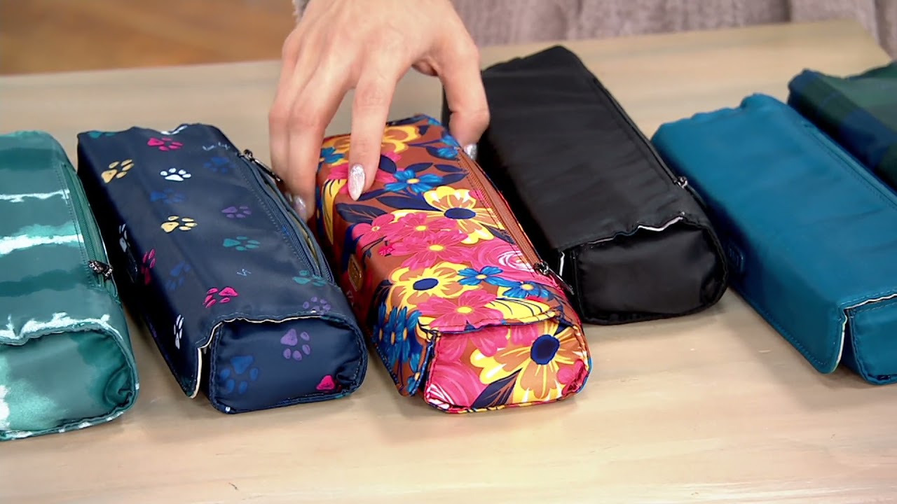 Lug Pill Organizer Case with Zip Pocket - Choo Choo XL on QVC