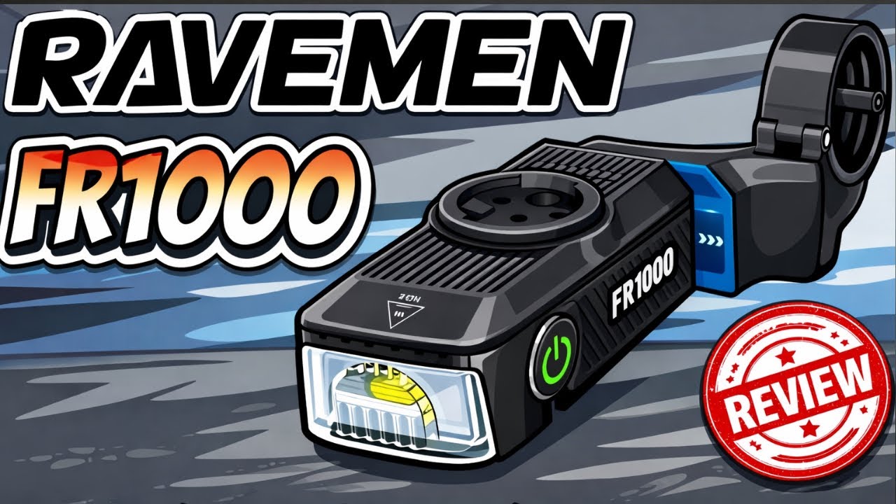 Протестировал RAVEMEN FR1000… Велосипедный фонарь, крепление для GPS-навигатора и портативный акк...