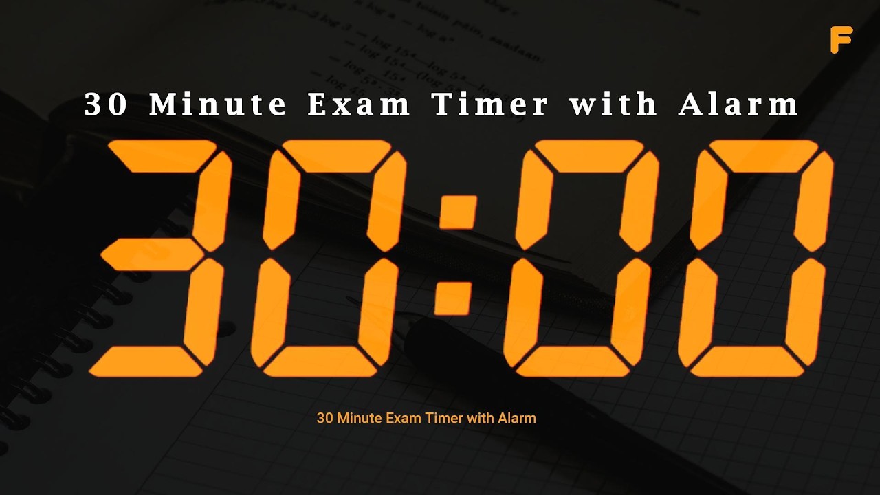 30 Minute Exam Timer with Alarm
